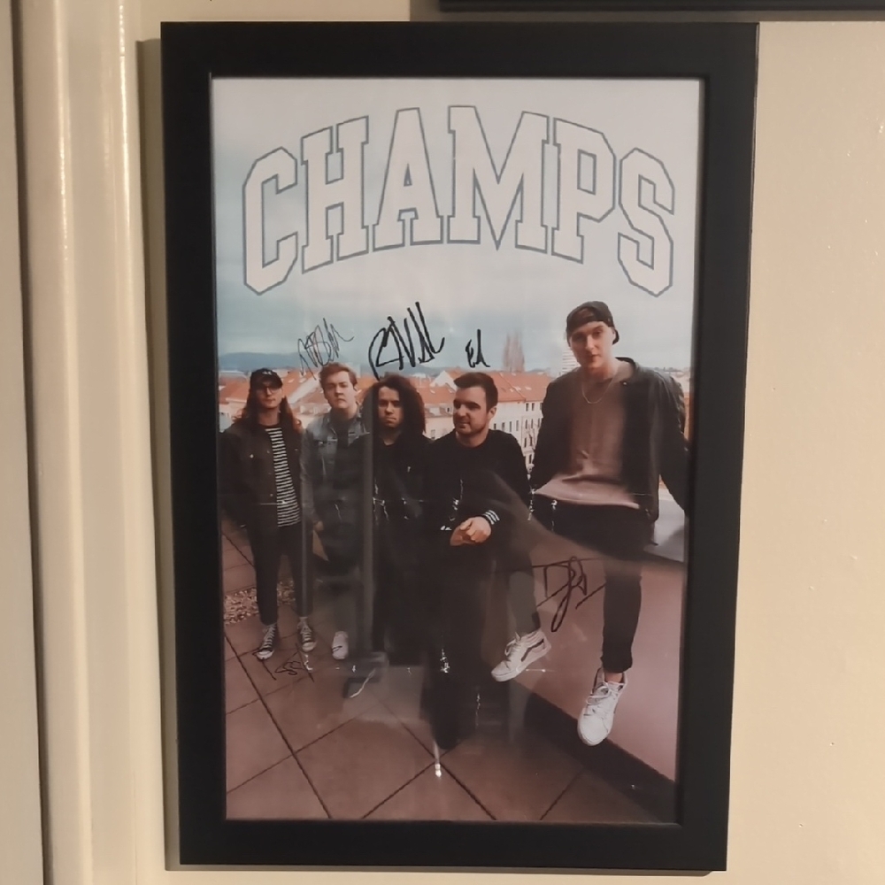 State Champs Signed Band Poster With Frame